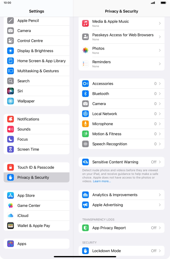 Press Sensitive Content Warning.