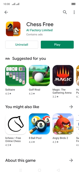 Press the Home key to return to the home screen.