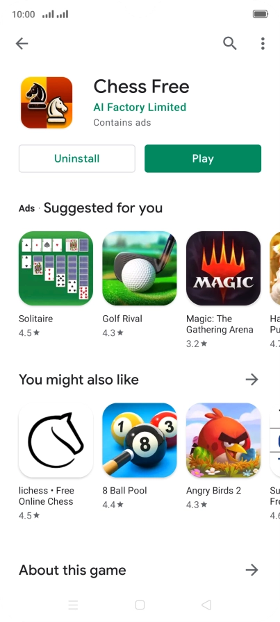 Press the Home key to return to the home screen.