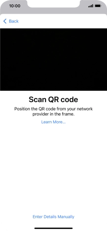 Place the QR code you've received inside the phone camera frame to scan the code.