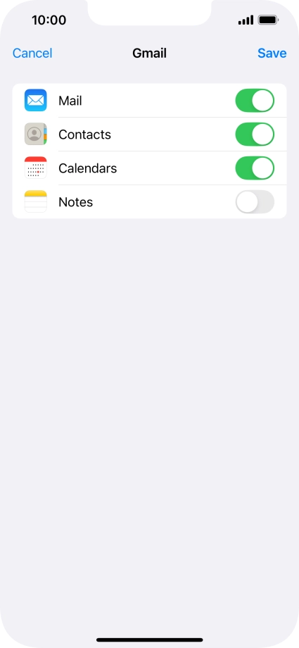 If this screen is displayed, you email account has been recognised and set up automatically. Follow the instructions on the screen to key in more information and finish setting up your email account.