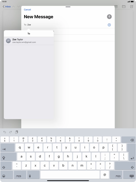 Press the required contact.