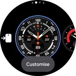 Slide your finger left on the screen. Slide your finger left on the screen.
