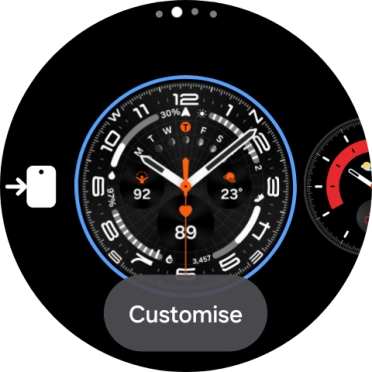 Slide your finger left on the screen. Slide your finger left on the screen.