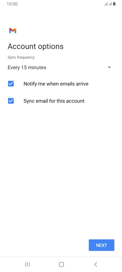 Press the drop down list below 