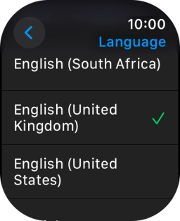Press the required language. Press the required language.