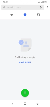 Press the menu icon.