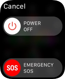 Press and drag the power off icon right. Press and drag the power off icon right.