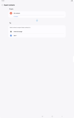 Press the name of the SIM. Press the name of the SIM.
