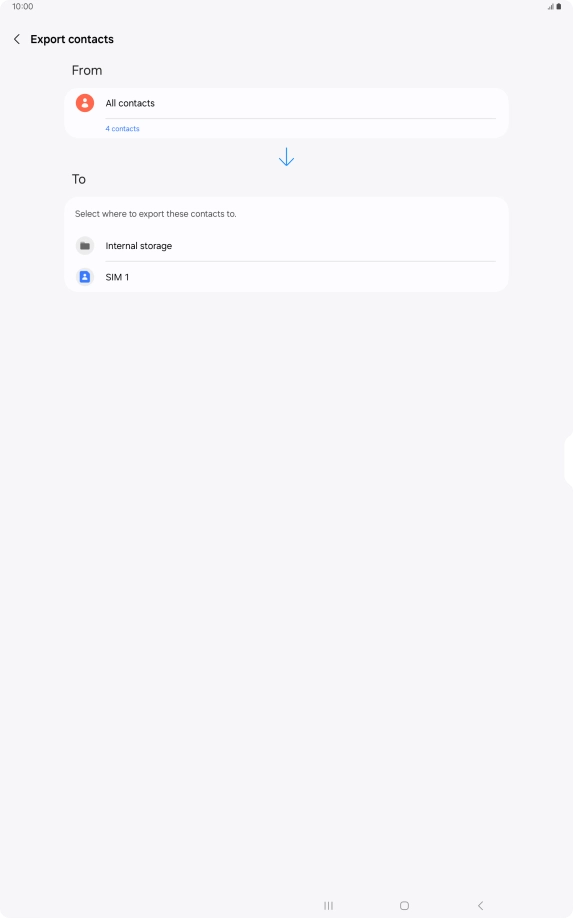 Press the name of the SIM. Press the name of the SIM.
