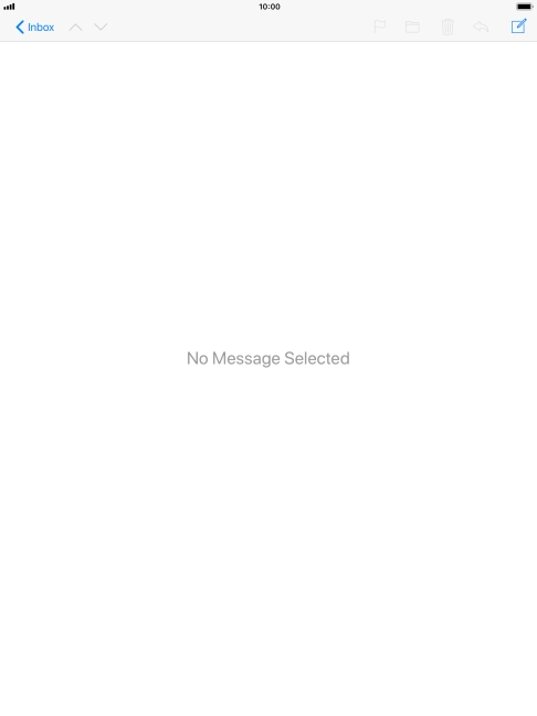 Press the new email message icon. Press the new email message icon.