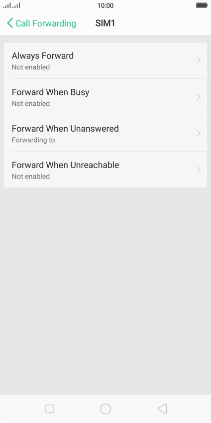 Press the Home key to return to the home screen.
