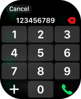 Key in the required number and press the call icon.