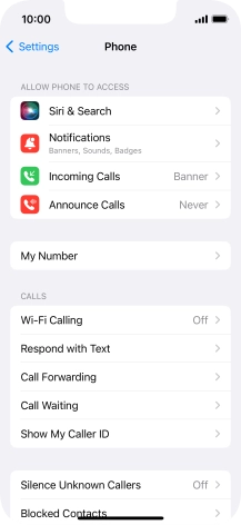 Press Wi-Fi Calling.