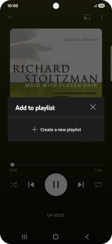 Press Create a new playlist.