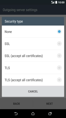 Press None to turn off the function.