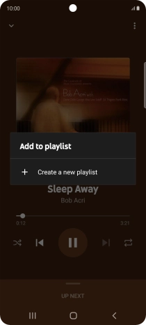 Press Create a new playlist. Press Create a new playlist.