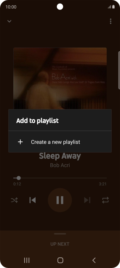 Press Create a new playlist. Press Create a new playlist.