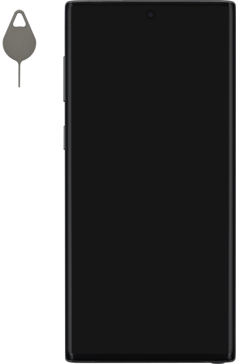 Find the opener for the SIM holder.