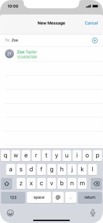 Press the required contact.