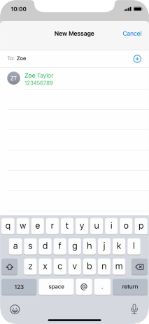 Press the required contact.