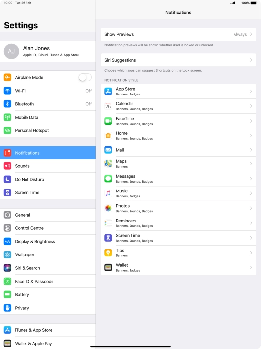 Press Show Previews.
