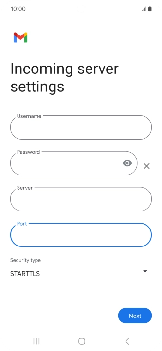Press the drop down list below 