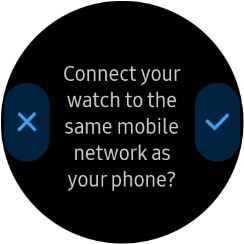 Press the confirm icon and follow the instructions on the screen to set up mobile data. Press the confirm icon and follow the instructions on the screen to set up mobile data.