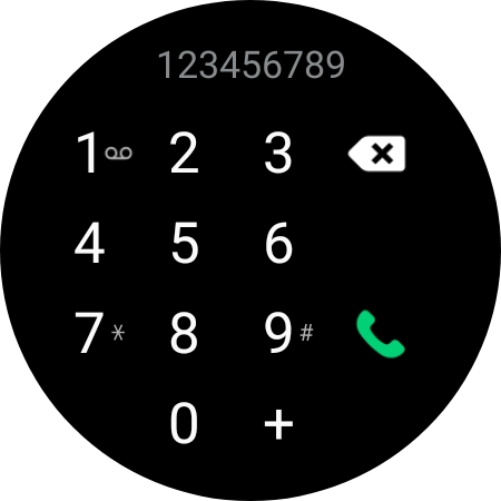 Press the call icon.