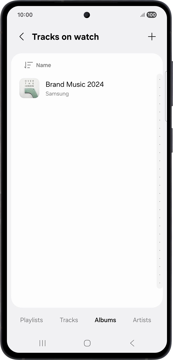 On your phone: Press the add icon.