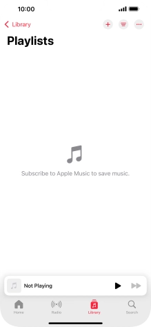 Press the new playlist icon.