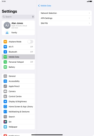 Press Network Selection.