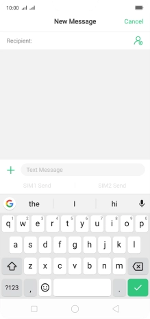 Press the field next to 