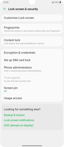 Press Set up SIM card lock.