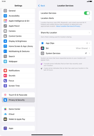Press the required app. Press the required app.
