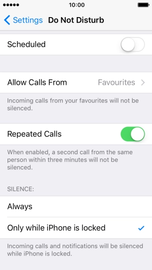Press Always if you want to set your phone to silent mode permanently.