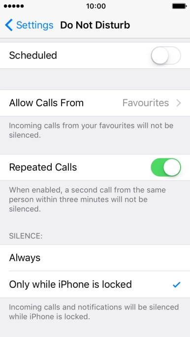 Press Always if you want to set your phone to silent mode permanently.