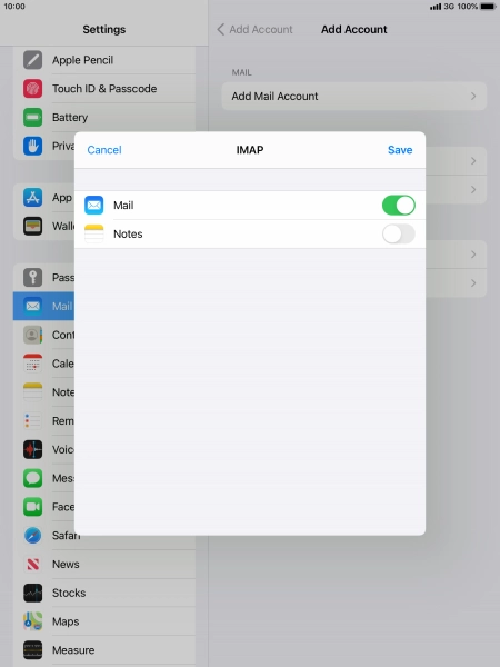 Press Save. Your email account has now been set up. To select more settings for incoming and outgoing server, proceed with the following steps. Press Save. Your email account has now been set up. To select more settings for incoming and outgoing server, proceed with the following steps.