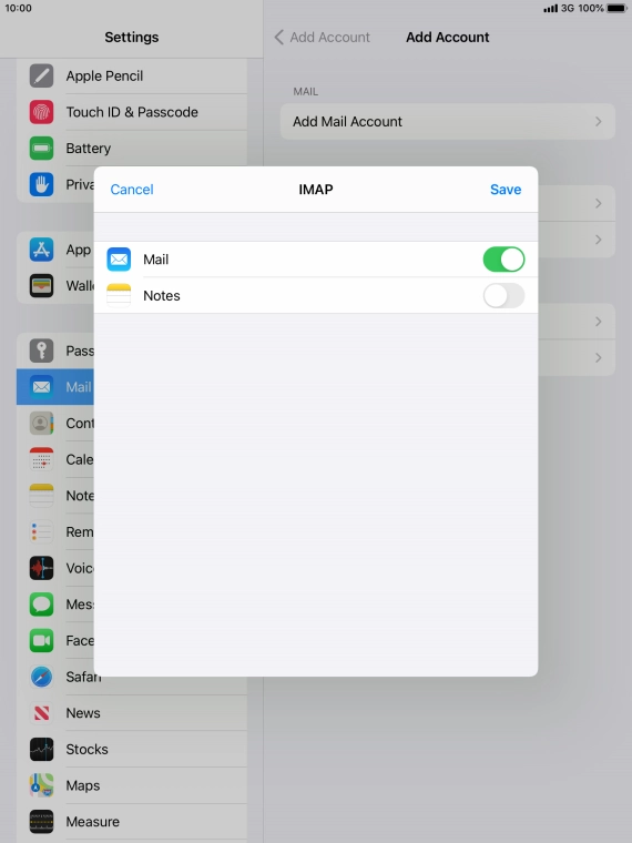 Press Save. Your email account has now been set up. To select more settings for incoming and outgoing server, proceed with the following steps. Press Save. Your email account has now been set up. To select more settings for incoming and outgoing server, proceed with the following steps.