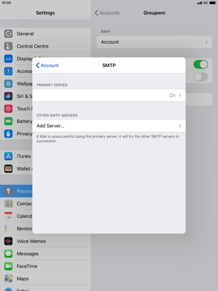 Press the field below 