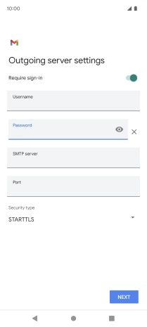 Press the field below 