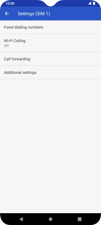 Press Additional settings.