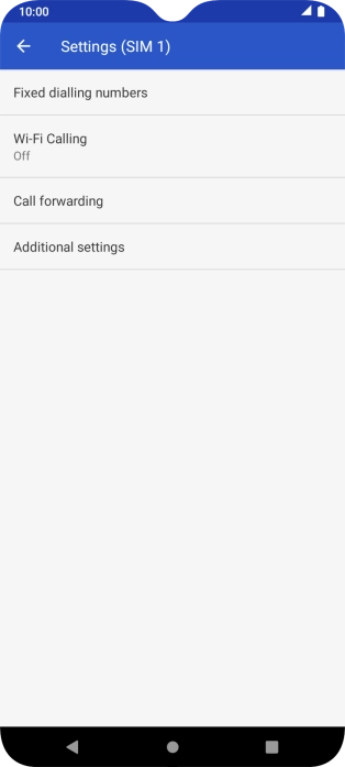 Press Additional settings.
