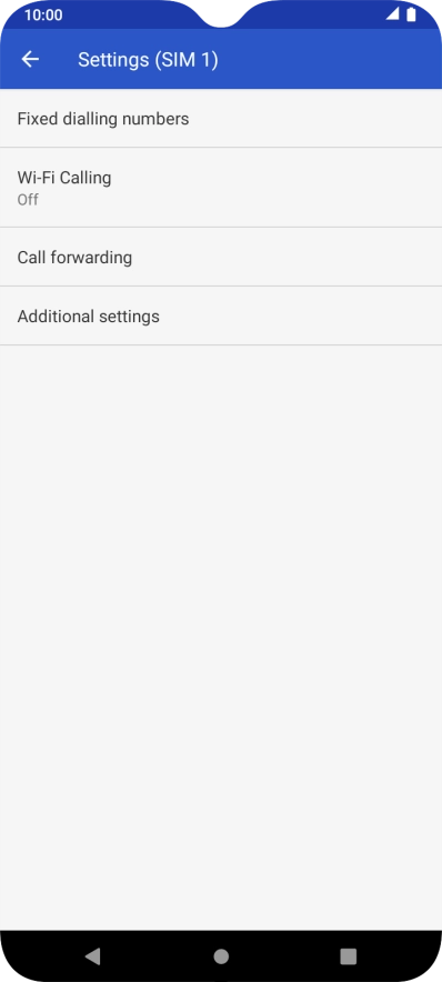 Press Additional settings.