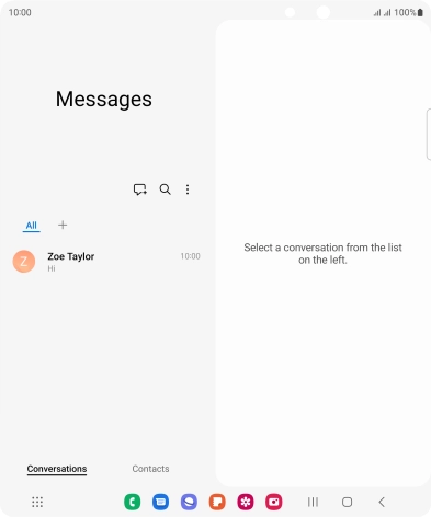 Press the new message icon.