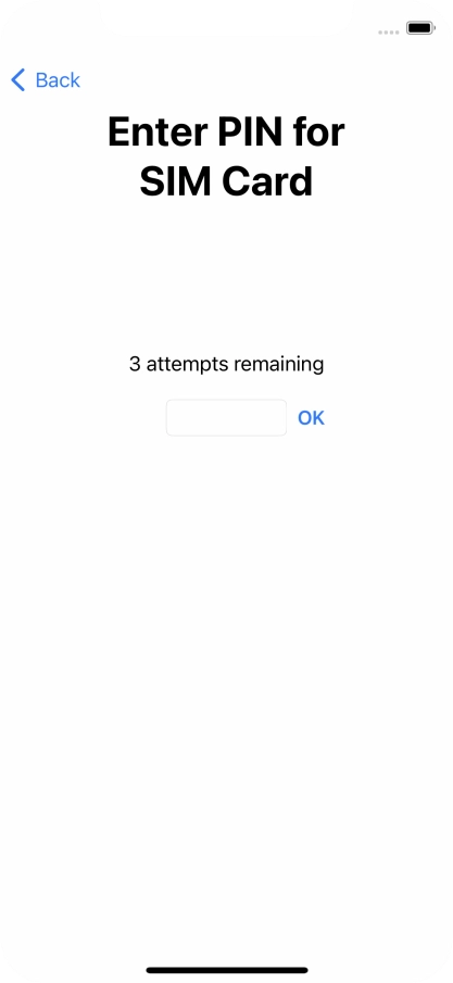 If your SIM is locked, key in your PIN and press OK.