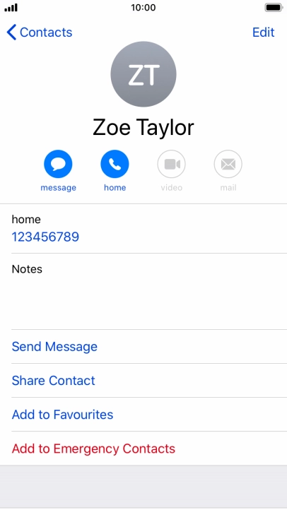 Press the Home key to return to the home screen.