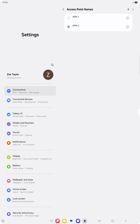 Press the Home key to return to the home screen.