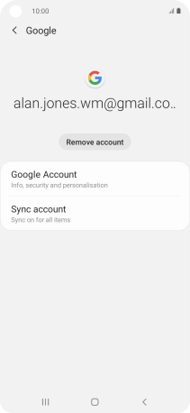 Press Sync account. Press Sync account.
