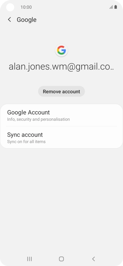 Press Sync account. Press Sync account.